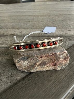 Native Made Coral Cuff